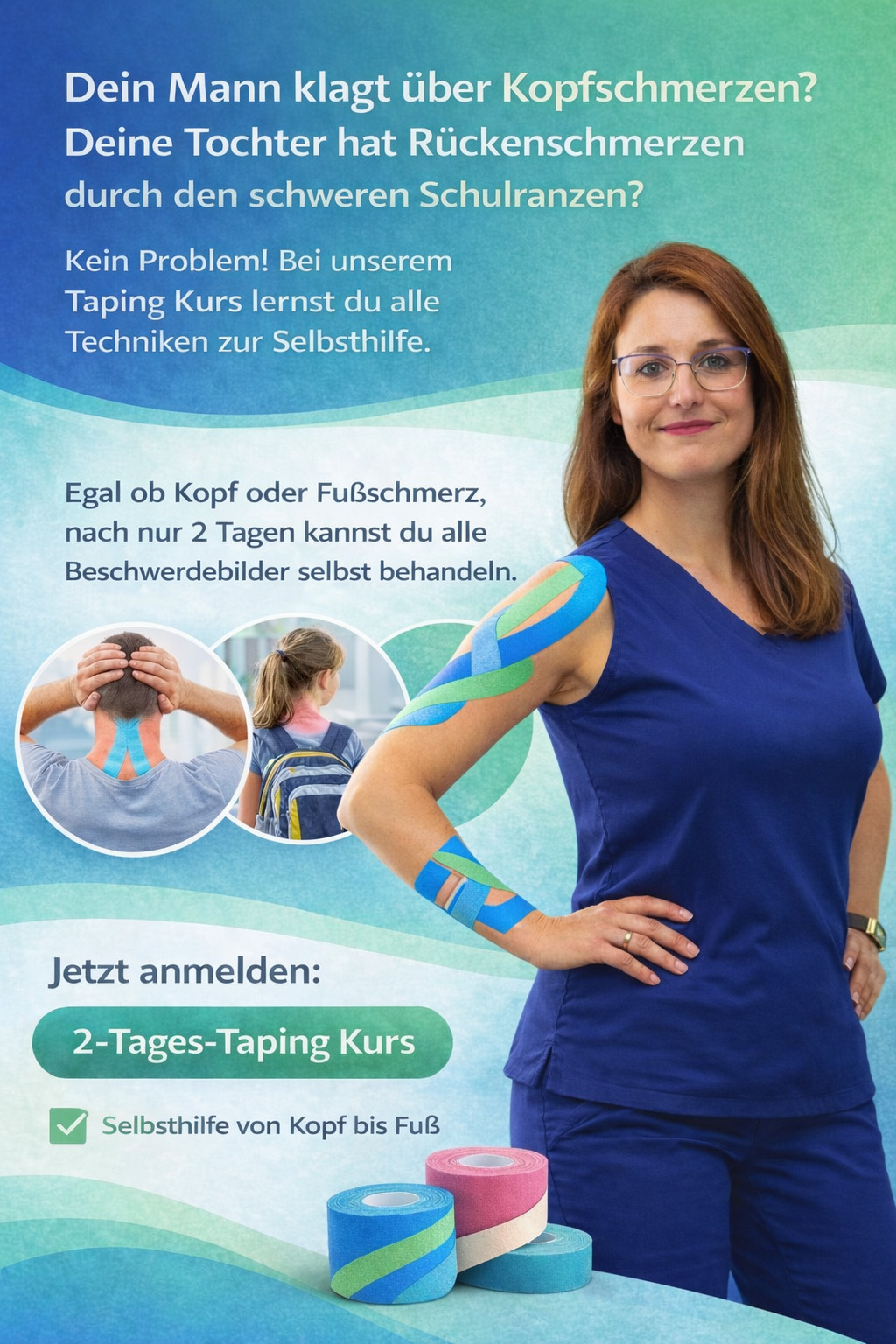 Lerne richtiges tapen in zwei Tagen